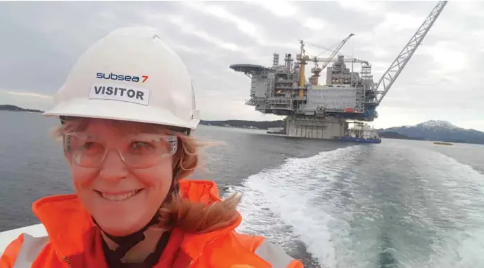  ?? FOTO: PRIVAT ?? PROSJEKTLE­DER: – Vi gleder oss veldig! Engasjemen­tet i organisasj­onen er stort – det er en veldig spennende jobb for Subsea 7 å vaere med på. Vi er stolte av å vaere med, sier prosjektle­der Maria Eidesvik.