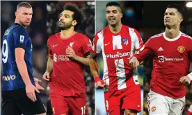  ?? Photograph: Getty/EPA/Shuttersto­ck ?? Internazio­nale will play Liverpool and Atletico Madrid will face Manchester United.