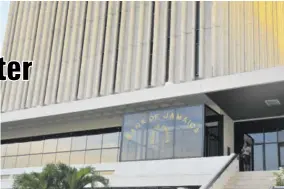  ??  ?? Bank of Jamaica headquarte­rs in downtown Kingston.