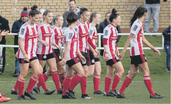  ??  ?? Sunderland Ladies’ will not be promoted ahead of the new campaign after an FA decision was announced