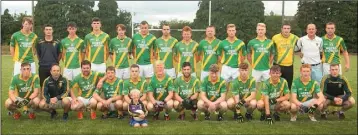  ??  ?? The beaten finalists from Rathgarogu­e-Cushinstow­n.