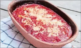  ?? MELISSA D'ARABIAN VIA AP ?? Layered eggplant and spinach Parmesan