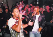  ?? DENISE TRUSCELLO/ WIREIMAGE ?? Ludacris and Usher perform Saturday at 1 Oak nightclub.