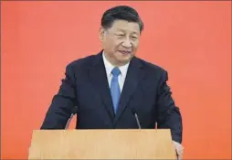  ?? REUTERS ?? El presidente de China, Xi Jinping.