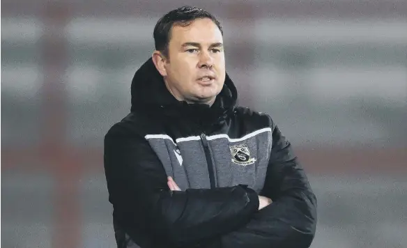  ??  ?? Morecambe manager Derek Adams.