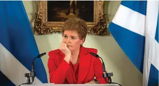  ?? ?? Dreaming of independen­ce: Nicola Sturgeon