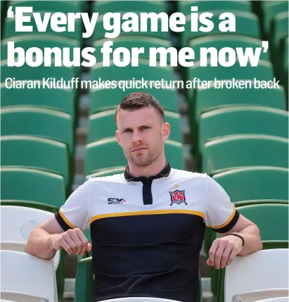  ?? SPORTSFILE ?? Ciaran Kilduff was gearing up for a season on the sidelines but Dundalk’s staff had other ideas