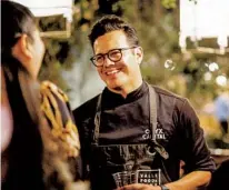  ?? JAMES TRAN ?? Chef Ruffo Ibarra of Oryx restaurant in Tijuana is among the many Culinary Art School alumni who have found success.