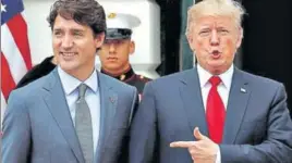  ?? REUTERS FILE ?? ■ US President Donald Trump and Canadian Prime Minister Justin Trudeau