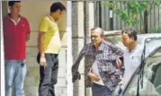  ?? ARUN SHARMA/FILE ?? BK Bansal (in check shirt) and his son Yogesh committed suicide last month alleging harassment by CBI.