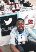  ??  ?? Ashford-based shoe designer Kudzi Synos