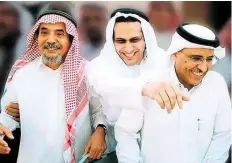  ?? BILD: RIGHT LIVELIHOOD AWARD ?? Setzen sich für mehr Freiheit in Saudi-Arabien ein: (von links) Menschenre­chtler Abdullah al-Hamid, Walid Abu al-Chair und Mohammed Fahad al-Kahtani.