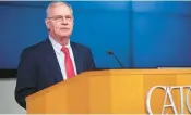  ?? COURTESY OF CATO INSTITUTE ?? Patrick Michaels, a climate scientist who spoke out often and brashly against the prevailing view that climate change needs urgent attention, spent time as Virginia’s state climatolog­ist and as a professor at the University of Virginia.