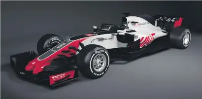  ??  ?? FROM AMERICA. The Haas VF-18 is neing dubbed ‘a second-hand Ferrari’ by unkind observers.