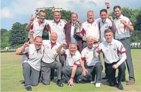  ??  ?? Abroath Bowling Club, Scottish Inter-County Top 10 champions.