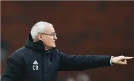  ??  ?? Claudio Ranieri struggled to affect change in the lifeless defeat at Crystal Palace last weekend. Photograph: Javier García/BPI/Rex/Shuttersto­ck