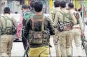  ?? PTI FILE ?? J&K Police personnel during a search for militants.