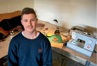  ?? PHOTO: JOSEPH JOHNSON / FAIRFAXNZ ?? James Richardson of Sonder Leather says he has been searching for a skilled staff member for the past three months.