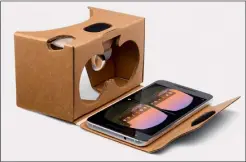  ?? Bild: Google ?? Einstiegsm­odell: Google Cardboard bietet keine Topqualitä­t, reicht aber für erste VR-Erlebnisse aus und ist für wenig Geld zu haben.