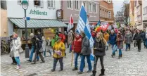  ?? ?? Rund 3000 Menschen besuchten die Demo in Nördlingen.