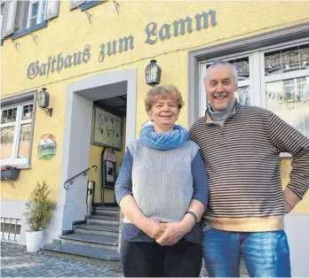  ?? FOTO: BEE ?? Rosemarie und Franz Christberg­er, langjährig­e Wirte des „Lamm“, hören am 5. März auf.