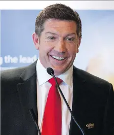  ?? JEFF McINTOSH/THE CANADIAN PRESS ?? Former NHLer and sex abuse survivor Sheldon Kennedy says teachers who suspect abuse and choose to take proper action “could be the difference in a child’s life.”