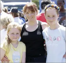  ??  ?? Muireann, Jenny and Ella Barker.