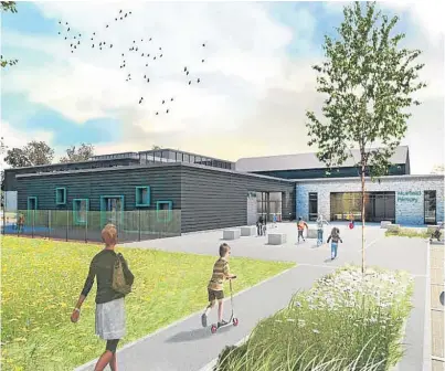  ??  ?? A naturist has won a concession to protect his privacy when the new Muirfield Primary School, pictured, is built next to his garden.