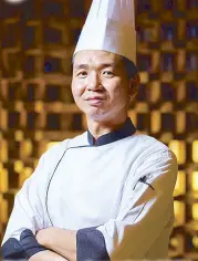  ??  ?? Chef Ken Leung, who goes by the full Chinese name of Leung Chi Kwan, has over 20 years of experience in Chinese cuisine