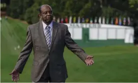  ??  ?? Lee Elder will be the honorary starter at the Masters next week, 45 years after he became the first African American to compete in the tournament. Photograph: Chris Carlson/AP