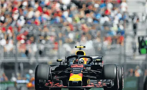  ?? Picture:Getty Images ?? Max Verstappen of the Red Bull team in practice for today’s Canadian Grand Prix. The Dutchman was fastest in both practice sessions on Friday.