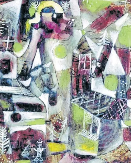  ??  ?? Geometría del sueño. La obra de Paul Klee era considerad­a por los nazis prueba de un desorden mental.