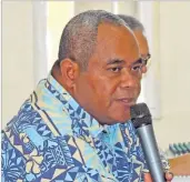  ?? Picture: JONACANI LALAKOBAU ?? Left: Suva Musicians Associatio­n president Waisiliva Baleidroka­droka during the AGM.