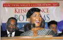  ?? John Bazemore ?? The Associated Press Atlanta mayoral candidate Keisha Lance Bottoms declares victory during a watch party early Wednesday in Atlanta.