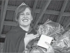  ?? SUBMITTED PHOTO ?? Comedian Heather Ross is shown as the winner of the 2008 Queen of the Furrows competitio­n.
