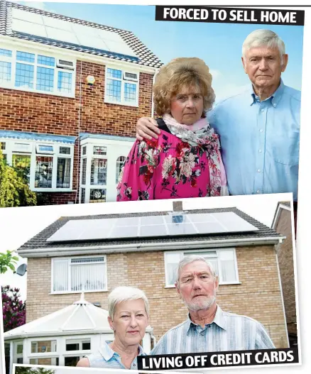  ??  ?? Out of pocket: Joan and David Rowe (top) and (above) Valerie and Patrick Jennings