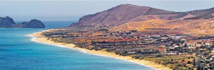  ?? FOTO: BERND F. MEIER/DPA ?? Ruhe statt Rummel: Wegen ihres neun Kilometer langen Sandstrand­s wird die portugiesi­sche Insel Porto Santo auch als Sandkiste des Atlantiks bezeichnet.