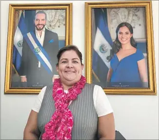  ?? Photograph­s by Soudi Jiménez Los Angeles Times ?? “WOMEN NOW have more prominence,” says Alicia Villamario­na, consul general for El Salvador’s L.A. office. Twelve of the country’s 21 consulates in the United States are run by women.