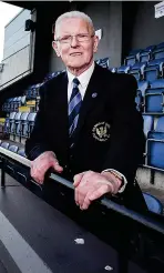  ?? ?? Denied: Raith are thwarted and (above) Dee vice president Gordon Christie in stand named after him