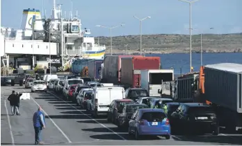  ?? ?? Almost every weekend has become a nightmare for crossers to and from Gozo. PHOTO: MATTHEW MIRABELLI