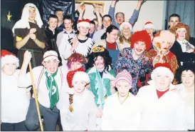  ?? ?? Members of Araglin Youth Club, whose play ‘Lad in a Manger’ went down a treat with locals just over 21 years ago.