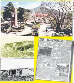  ??  ?? El periódico El Imparcial fue el único medio que dio cobertura a la tragedia posterior al sismo magnitud 6.9 que sacudió el Edomex en 1902.