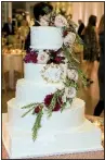  ??  ?? Bride’s cake