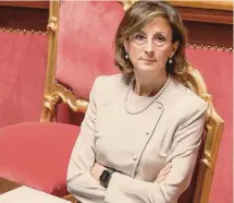  ?? La ministra della Giustizia Marta Cartabia ieri in Aula IMAGOECONO­MICA ?? Al Senato.