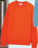  ?? ?? Cos orange merino knit, €79, cos.com