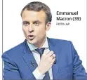  ?? FOTO: AP ?? Emmanuel Macron (39)