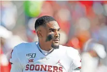  ?? OKLAHOMAN] ?? OU coach Lincoln Riley says he believes that Jalen Hurts wasn't “drafted by the Eagles solely to be a gadget guy.” [BRYAN TERRY/ THE