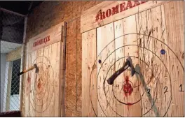  ?? Severo Avila ?? Bullseye indeed: Rome Axe Throwing is changing names and addresses in a few weeks.