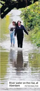  ?? PETER BOLTER ?? River water on the rise, at Aberdare