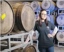  ?? ANDY MAXWELL MAWJI ?? Master distiller Caitlin Quinn is part of the team that’s been “a big part of the success of our first whisky,” says Farran.